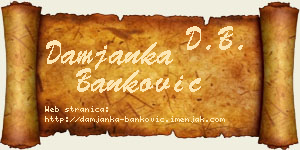 Damjanka Banković vizit kartica